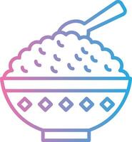 Rice Bowl Detailed UI Piece vector