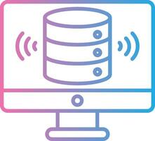 Storage Solid Fill Symbol vector