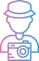 Tourist Clean Frame Object vector