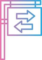Road Sign Modern Color Symbol vector