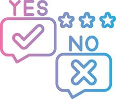 Yes No Minimal Graphic Visual vector