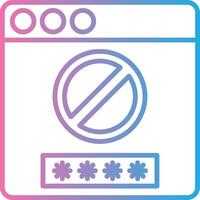 Access Denied Pixel Style Badge vector