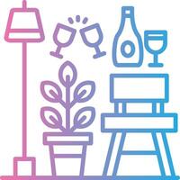 Bar Stool Pastel Tone Form vector