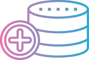 Database Abstract UI Visual vector