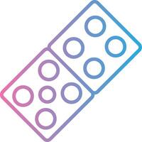 Domino Gradient Style Element vector