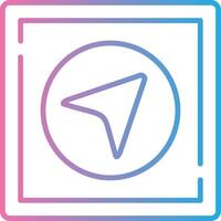Location Gradient Themed Symbol vector