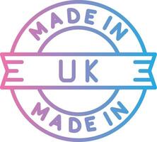 Made In Uk Clean UI Concept vector