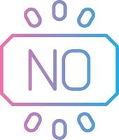 No Futuristic App Badge vector