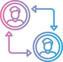 Peer To Peer Smooth App Visual vector