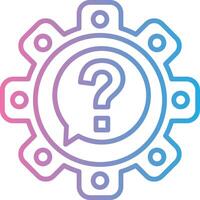 Question 3D Rendered Symbol vector