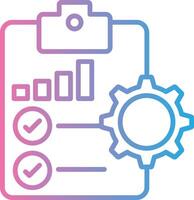 Project Management Minimal Art Object vector