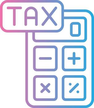 Tax Calculate Vibrant Visual Object vector