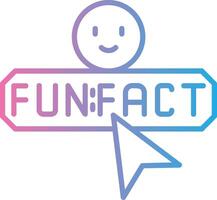 Fun Fact Modern Color Symbol vector