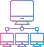 Computer Networks Elegant Shape Symbol vector