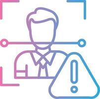 Face Scan Flat Design Piece vector