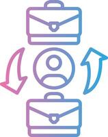 Job Rotation Cool Tone Form vector