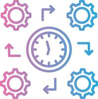 Process Modern Color Symbol vector