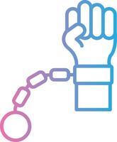 Slave Elegant Shape Symbol vector