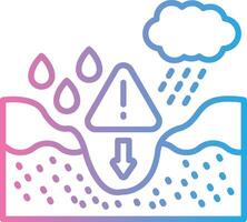 Water Scarcity Simplified Line Mark vector