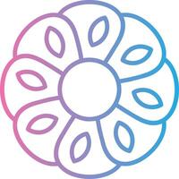Alpine Forget Me Not Gradient Themed Symbol vector