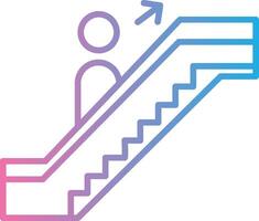 Escalator Modern Tech Object vector