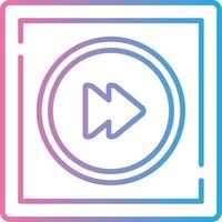 Fast Forward Smooth UI Symbol vector