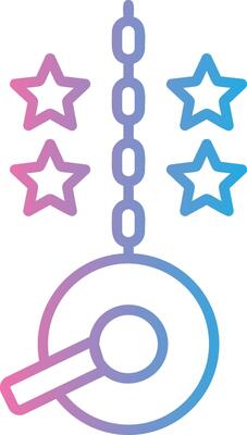 Gong Monochrome Line Graphic