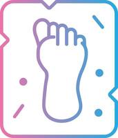 Footprint 3D Rendered Symbol vector