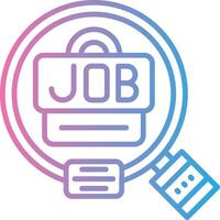 Job Hunting Modern Interface Badge vector