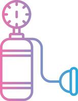 Oxygen Tank 3D Rendered Symbol vector