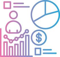 Statistics Interface Line Graphic vector