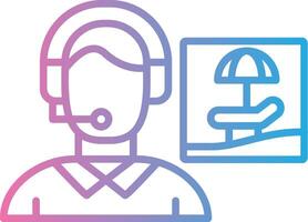 Travel Agent Detailed UI Piece vector
