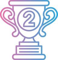 2nd Prize Modern Shape Graphic vector