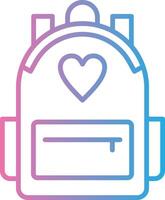 Backpack Web Based Design Element vector