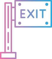 Exit Pixel Grid Artwork vector