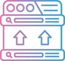 Footer Simplified Line Mark vector