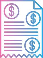 Invoice Interactive Symbol vector