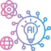 Mind Map Thin Line Element vector