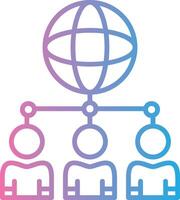 People Network Isometric Web Illustration vector