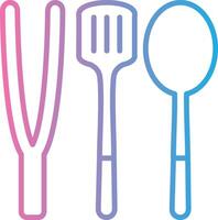 Utensil Modern Interface Badge vector