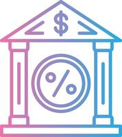 Bank Rate Interface Line Graphic vector