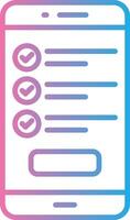 Checklist Geometric App Mark vector