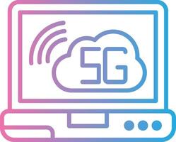 Cloud Connection Responsive App Shape vector
