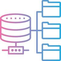Data Source Solid Fill Symbol vector