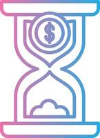 Hourglass Clean Digital Design vector