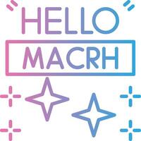March Gradient Color Form vector
