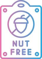 Nut free Bold App Graphic vector