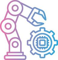 Robotic Arm Custom Line Element vector