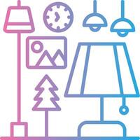 Table Lamp Clean Digital Design vector