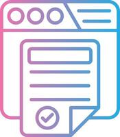 Terms And Conditions Color Stroke Symbol vector